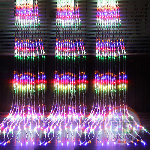 Гирлянда светодиодная S-TORG Водопад/БАХРОМА Led 1,5*1,5  (разноцвет)