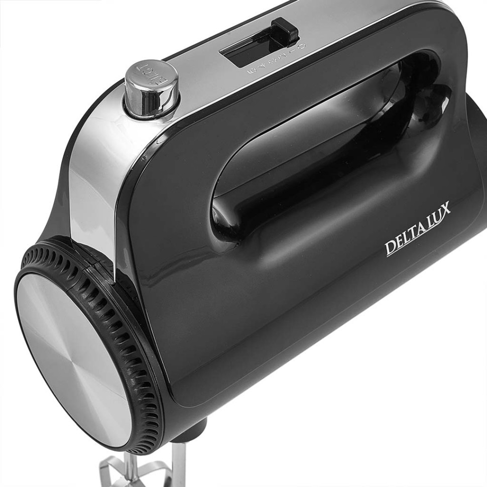 Миксер ручной DELTA LUX DE-7707 (Черный, 500Вт, 5реж., защита от перегрева) Миксер ручной DELTA LUX DE-7707 (Черный, 500Вт, 5реж., защита от перегрева)