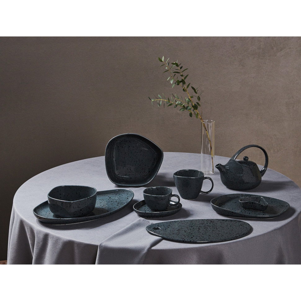 Чайник заварочный Ivlev Chef Оникс, 800мл, 21х13,5х15см, фарфор