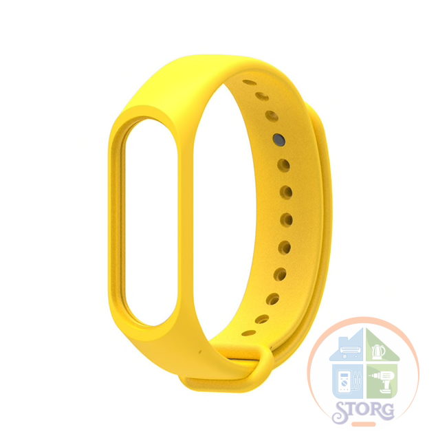 Силиконовый ремешок Xiaomi для Mi Band 4/3 жёлтый