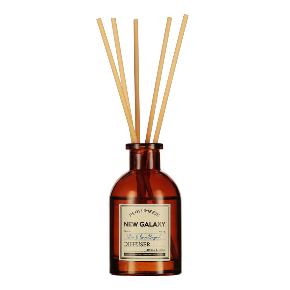 Диффузор NEW GALAXY Perfumerie, Vetiver & Lemon, Bergamot. 40мл