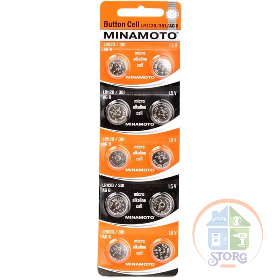 Элемент питания MINAMOTO Button Cell AG8 BL10
