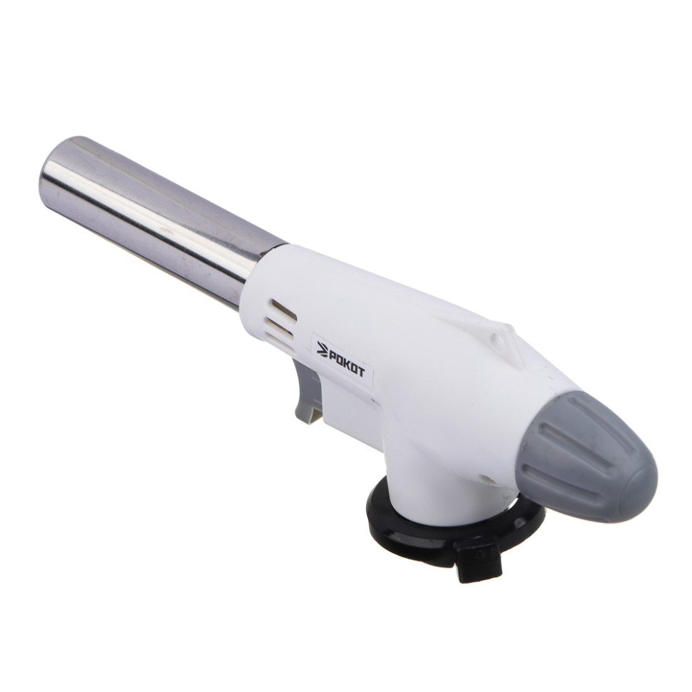 Горелка газовая с пьезорозжигом РОКОТ цанговый захват, сопло 14,3 мм, 17,8х4х6,5 см Горелка газовая с пьезорозжигом РОКОТ цанговый захват, сопло 14,3 мм, 17,8х4х6,5 см