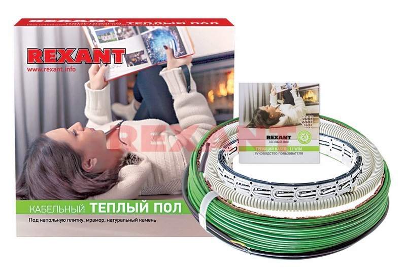 Теплый пол REXANT Slim RNB-105-1900 (1900Вт/105м/ S обогрева, м2: 8,5-12,5) (двухжильный), 51-0507-3