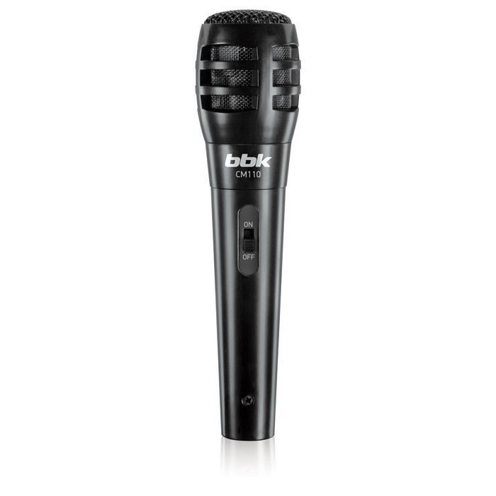 Микрофон проводной караоке BBK CM110 2.5м черный