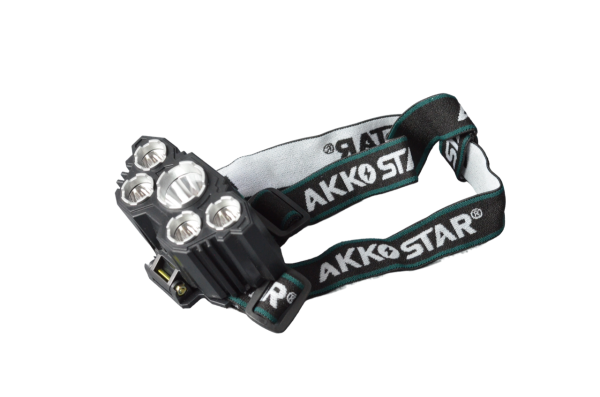 Фонарь налобный аккумуляторный AKKOSTAR 3W/200lm 800mAh