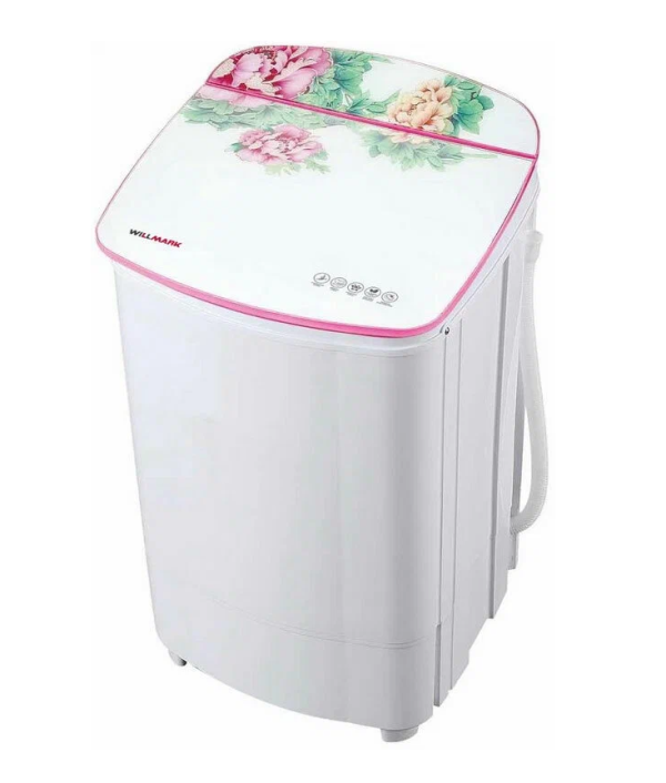 Центрифуга WILLMARK SD-68GS (Белый; Загрузка белья 6.8кг; Произв 1300об/мин; Барабан нерж.сталь)