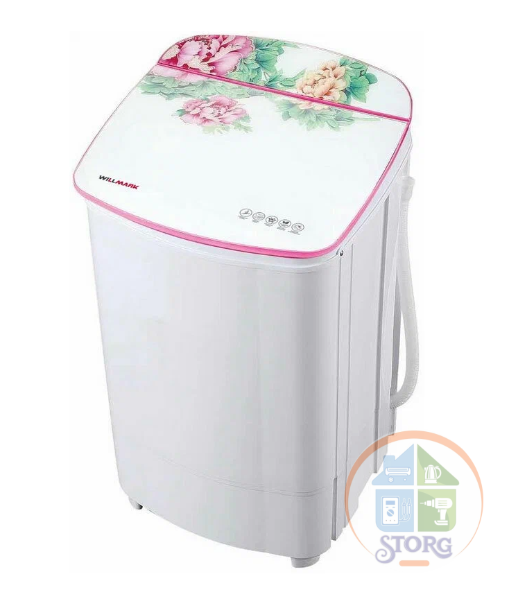 Центрифуга WILLMARK SD-68GS (Белый; Загрузка белья 6.8кг; Произв 1300об/мин; Барабан нерж.сталь)