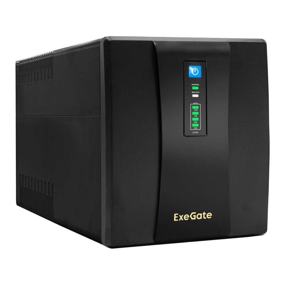 Источник бесперебойного питания ExeGate SpecialPro UNB-1200.LED.AVR.EURO.RJ.USB, 1200ВА, 750Вт