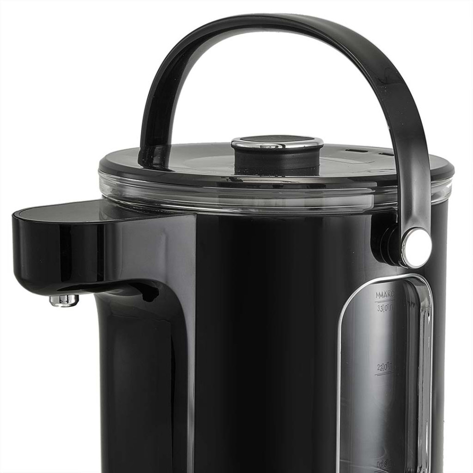Термопот DELTA LUX DE-1701 (Черный, 3л, 1600Вт, закр.нагр.эл., нерж.сталь, LCD-диспл., 13реж.) Термопот DELTA LUX DE-1701 (Черный, 3л, 1600Вт, закр.нагр.эл., нерж.сталь, LCD-диспл., 13реж.)