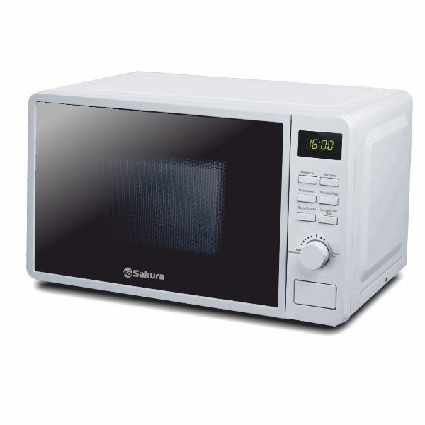 Микроволновая печь SAKURA SA-7054W ( Белый, объем 20л, 700Вт, механическое управление)