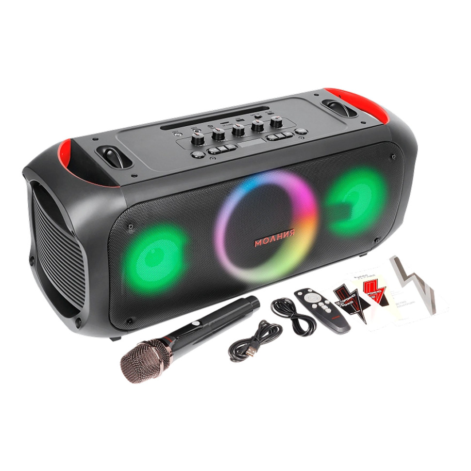 Портативная Bluetooth колонка Ural Молния 7500, 750W 2.1 BT/3.5Jack 6000mAh, Черный Портативная Bluetooth колонка Ural Молния 7500, 750W 2.1 BT/3.5Jack 6000mAh, Черный