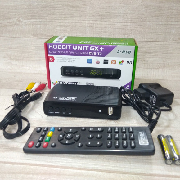 Цифровой ресивер DVB-T2+C HOBBIT UNIT GX + universal RCU:  Приемник цифровой эфирный DVB-T/T2/C (40)