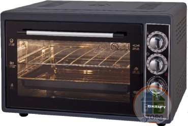 Духовой шкаф KRAFT KF-MO 3800 BL, черный, объем 38л, 1500Вт, нагр.до 320 °C