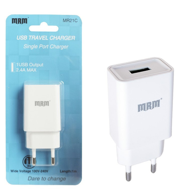 СЗУ MRM MR21C 5V/2,4A 1USB White