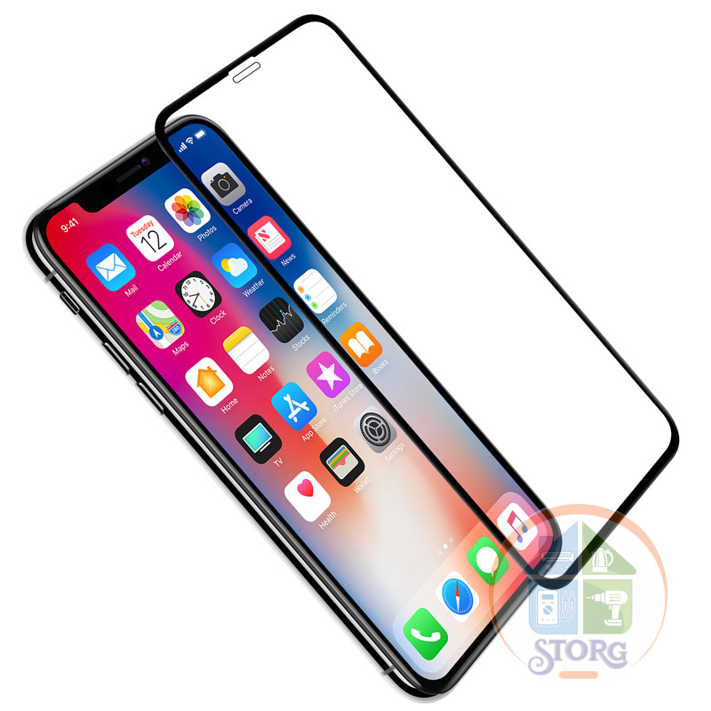 Защитное стекло тех пак Apple iPhone 12 mini (5.4") черный Full Screen