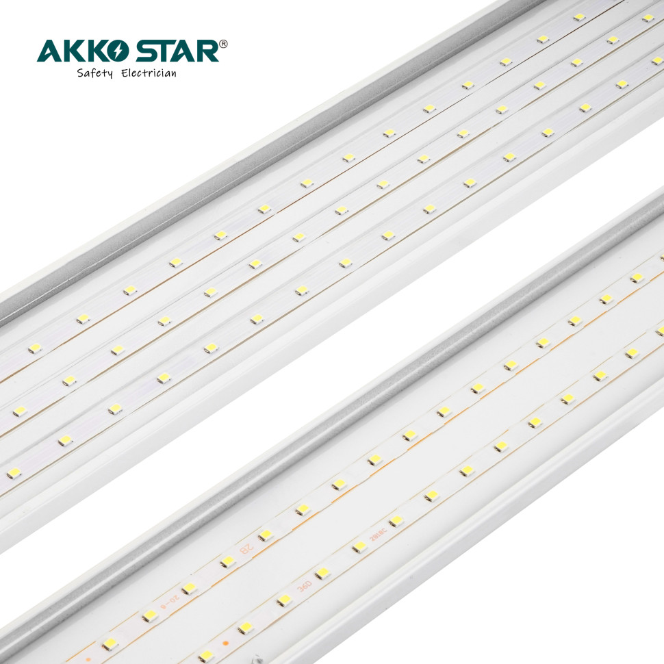 Светильник линейный светодиодный AKKOSTAR T12-100W/8000lm матовый (6500K) 1200мм