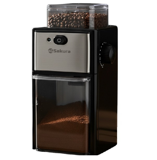 Кофемолка SAKURA SA-6180BK, 200Вт, 100гр, управ. импульсное, черынй