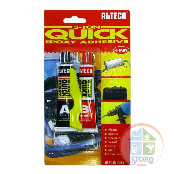 Клей эпоксидный двухкомпонентный ATLECO 3-TON QUICK EPOXY 57гр