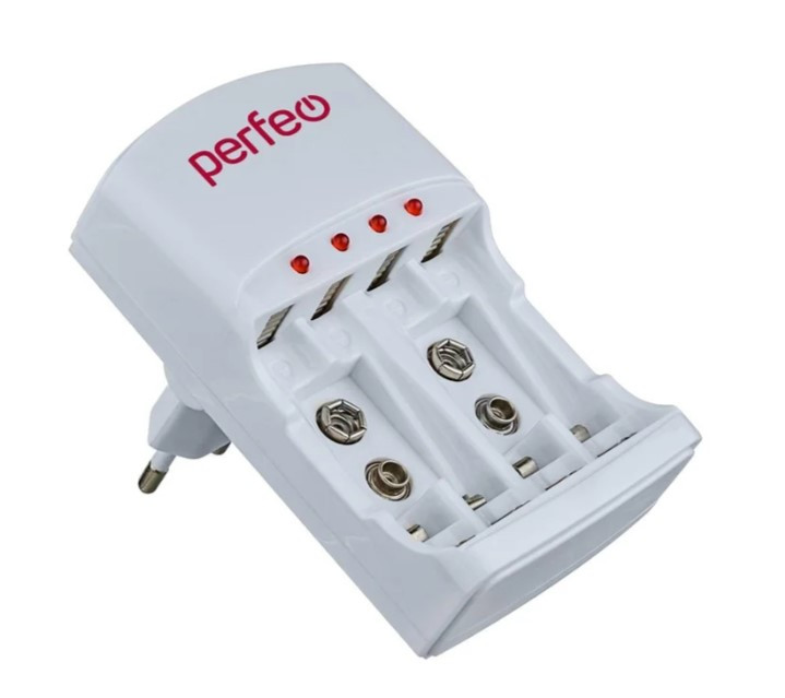 Зарядное устройство Perfeo PF-VN-421 Ni-MH/CD, 220V, 4 слота, AA/AAA/9V, таймер