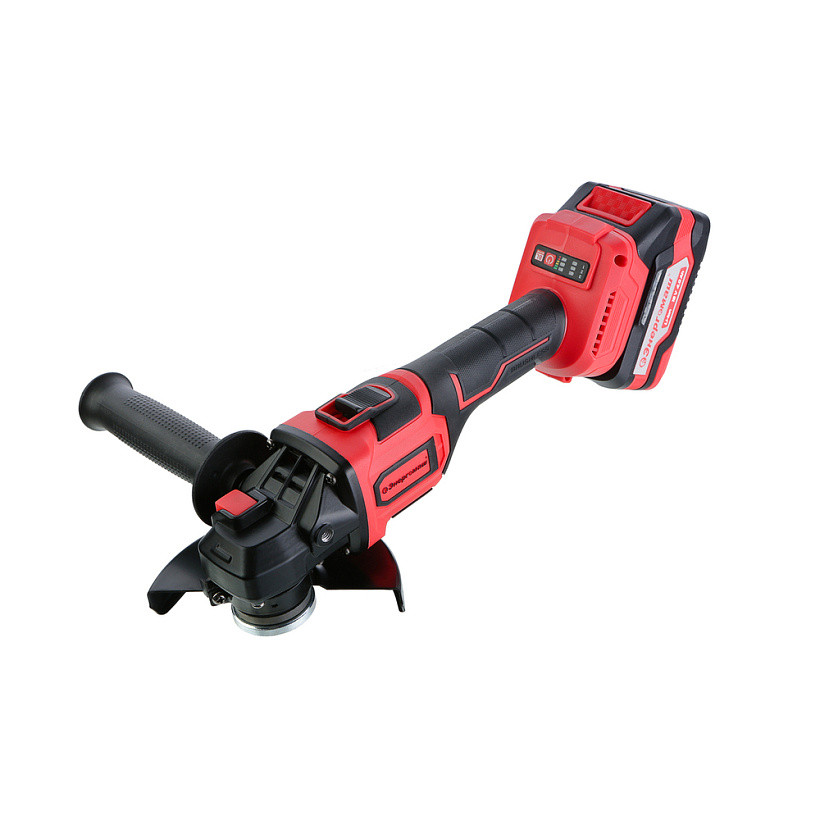 УШМ аккумуляторная бесщеточная ЭНЕРГОМАШ УШМ-18125БЭ ( Напряж.акк.18В; Диам.диска 125мм; 1x4Ач; ЗУ)