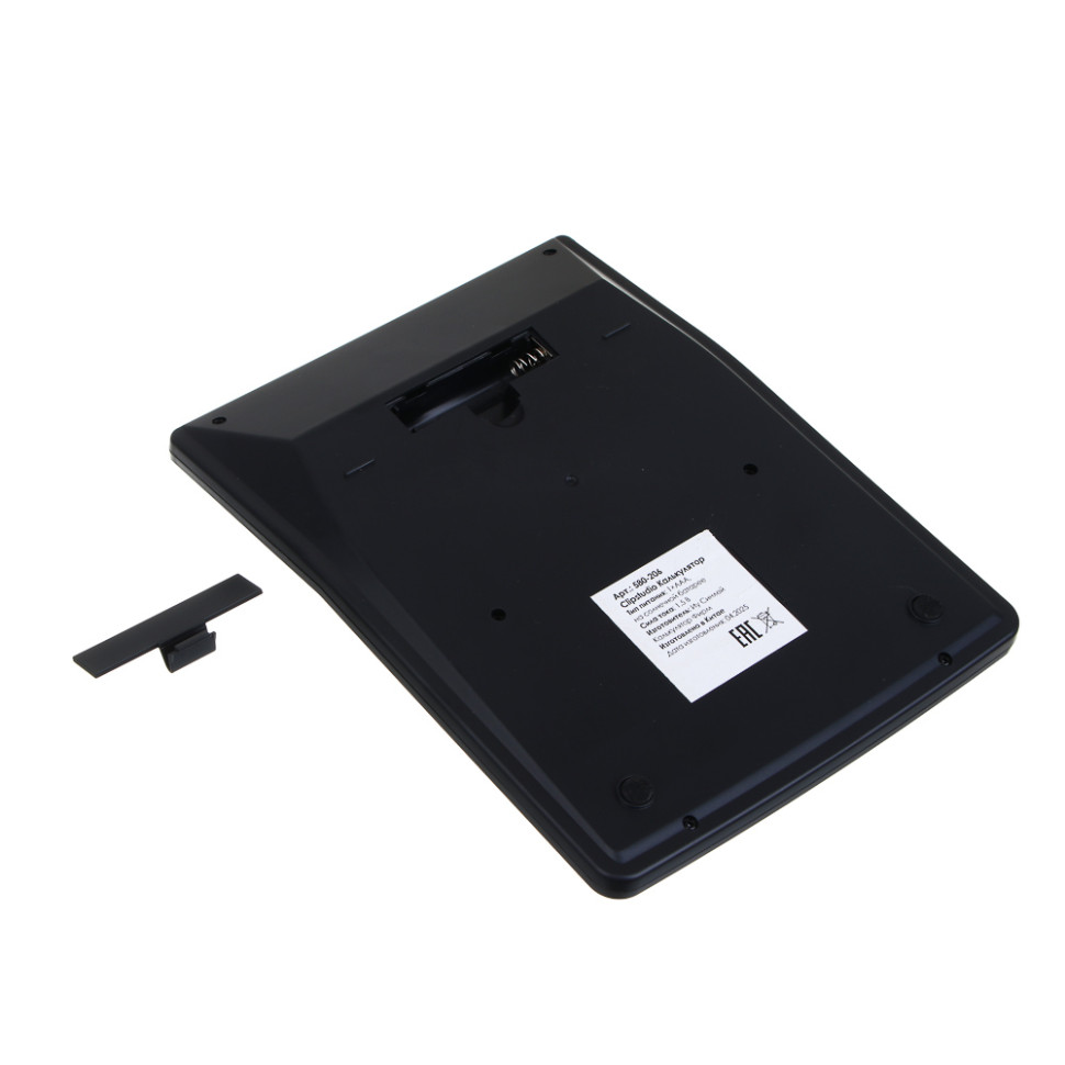 Калькулятор ClipStudio 12-разр, 888, 18,8х14,4 см, пластик, цвет черный, цвет.коробка