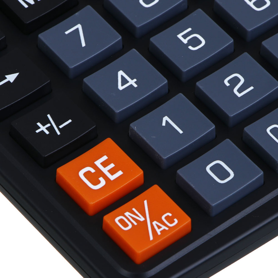 Калькулятор ClipStudio 12-разр, 888, 18,8х14,4 см, пластик, цвет черный, цвет.коробка