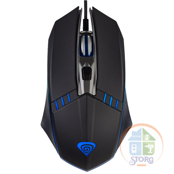 Мышь оптическая Perfeo "GAME", 4 кн, USB, чёрн, Game Design, RGB подсветка, 1400 DPI