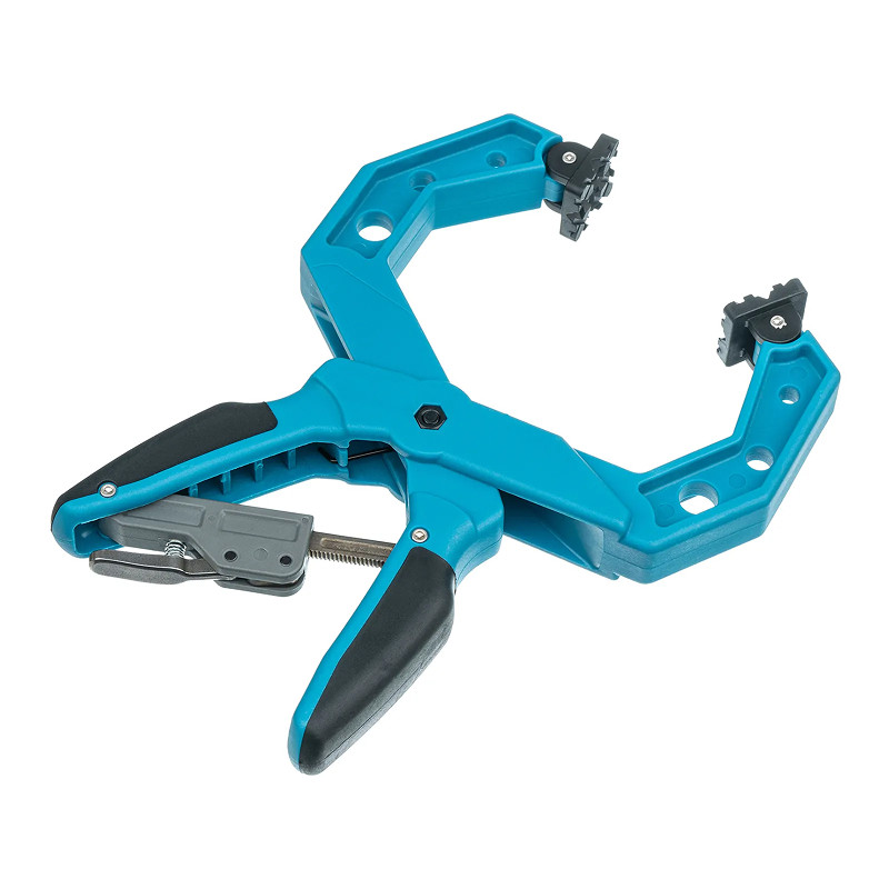 Струбцина клещеобразная Gross, пластиковый корпус, храповый механизм жесткой фиксации, 4"/100 мм