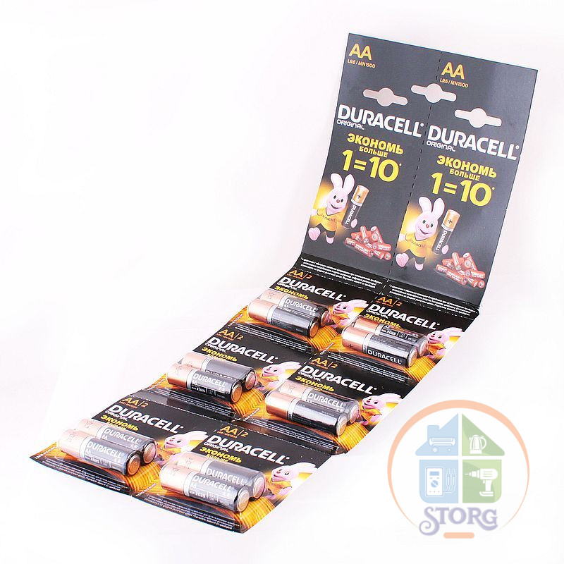 Элемент питания Duracell LR03/12BL MN2400 Отрывной (120)