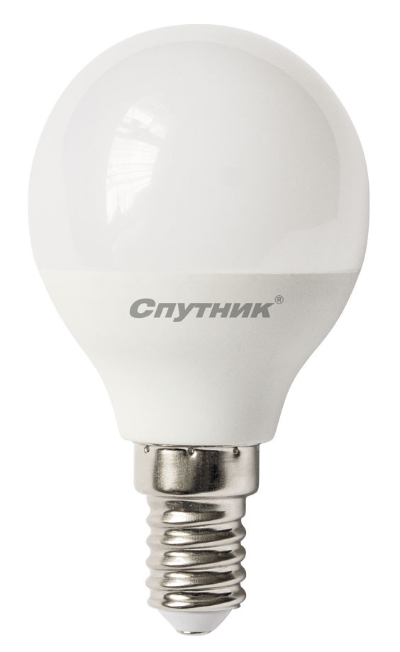 Cветодиодная лампа Шар LED G45 12W/4000K/E14, Спутник, естественный белый Cветодиодная лампа Шар LED G45 12W/4000K/E14, Спутник, естественный белый