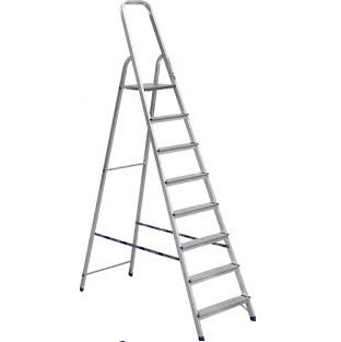Стремянка алюминиевая S-TORG PROF SL8, 8 ступ., 244 см/165 см, 5,9 кг