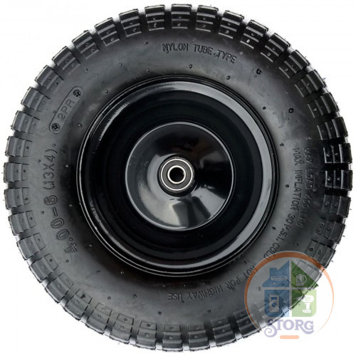 Колесо для тачки строительной PR6508 16"х6,50-8 25/95мм сварное черное /уп.5шт.