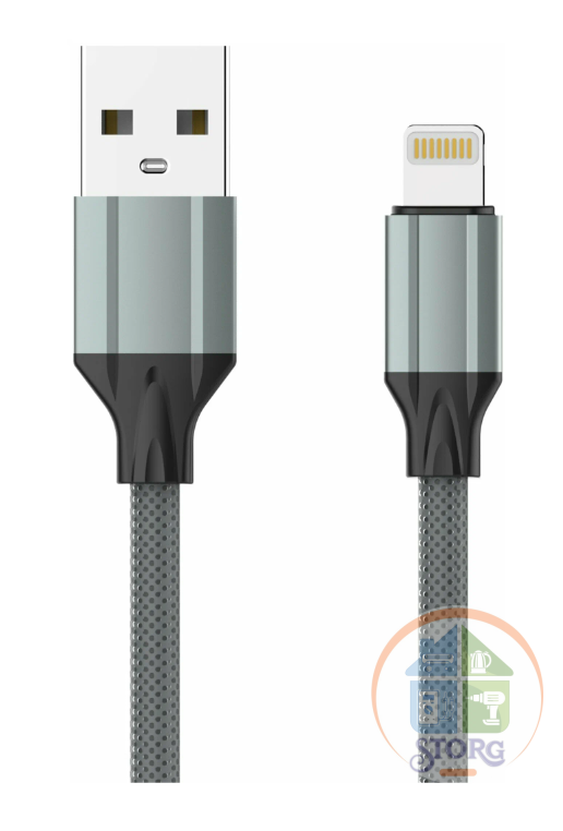 LDNIO LS441/ USB кабель Type-C / 1m/ 2.4A/ медь: 86 жил/ Gray