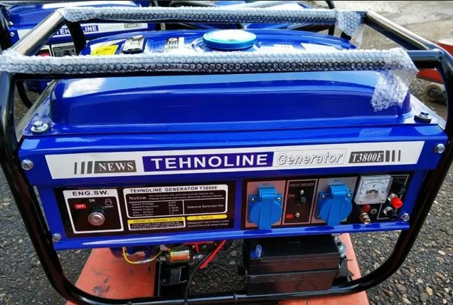 Генератор бензиновый Tehnoline T6500 Е (5,5/6,0,кВт, эл.старт,медная обмотка 100% качество)