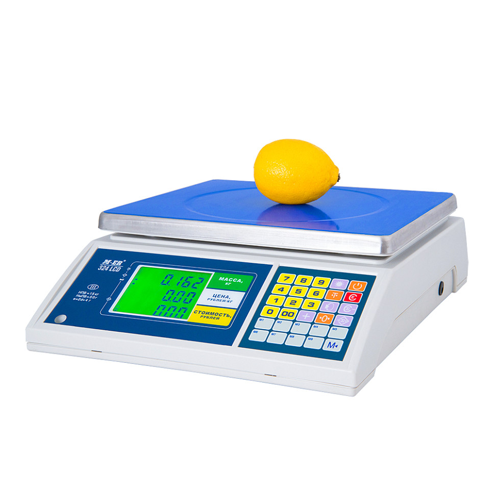 Весы торговые сертифицированные MERCURY M-ER 324 AC LCD Mark 30 kg (Ю.Корея)