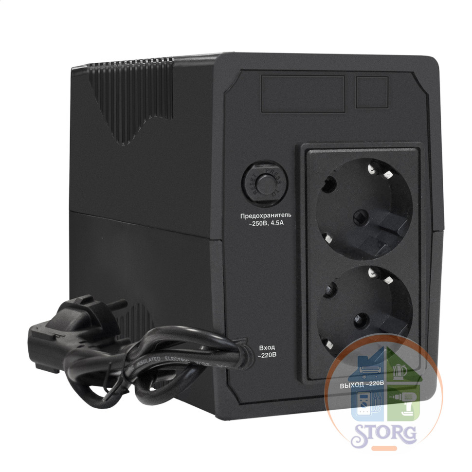 Источник бесперебойного питания ExeGate SpecialPro UNB-600.LED.AVR.EURO (600VA/360W, 12 м.гарантия)