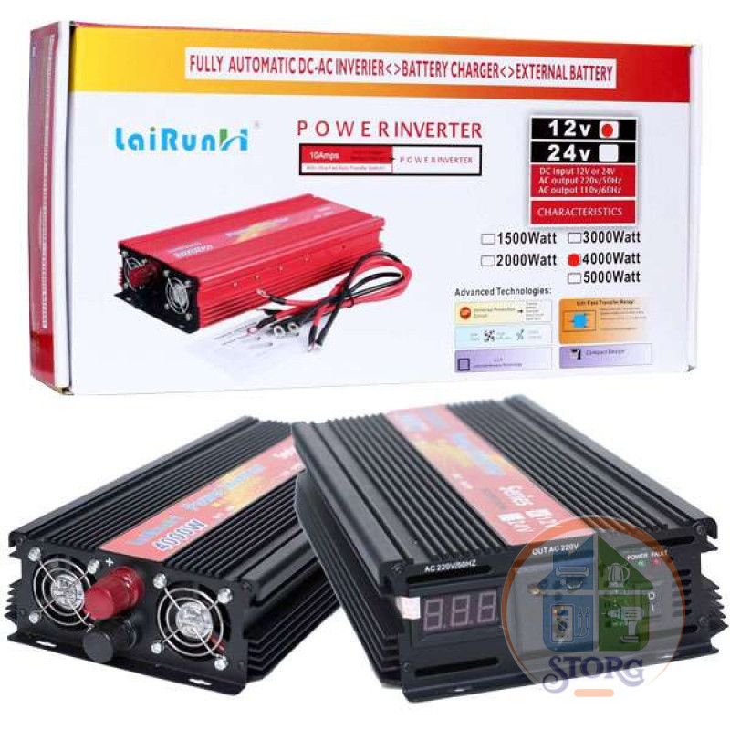 Автомобильный инвертор преобразователь 12V>>220V 5000W