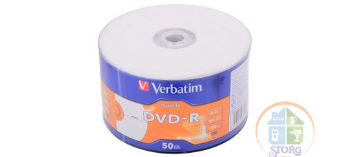 Диск VERBATIM DVD-R 4,7GB 16x Shrink -50 DataLife