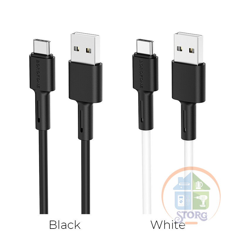 Кабель USB Borofone BX31 Soft silicone for Type-C (black)