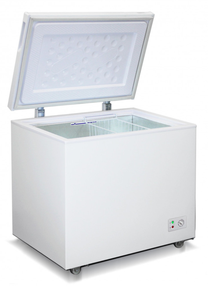 Морозильный ларь Бирюса 260KX белый, ВхШхГ: 81.5х93,5х66,5см, полезн объем 240л, 13кг/сут, класс В, климат класс N, 43дБ, 1 корзина