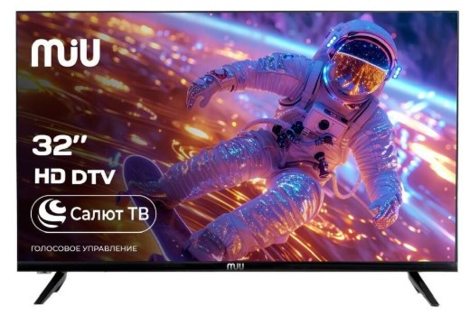 32" Телевизор MIU H32SLT101SV HD IPS, 1366x768 , Smart TV, Wi-Fi, Салют ТВ 32" Телевизор MIU H32SLT101SV HD IPS, 1366x768 , Smart TV, Wi-Fi, Салют ТВ