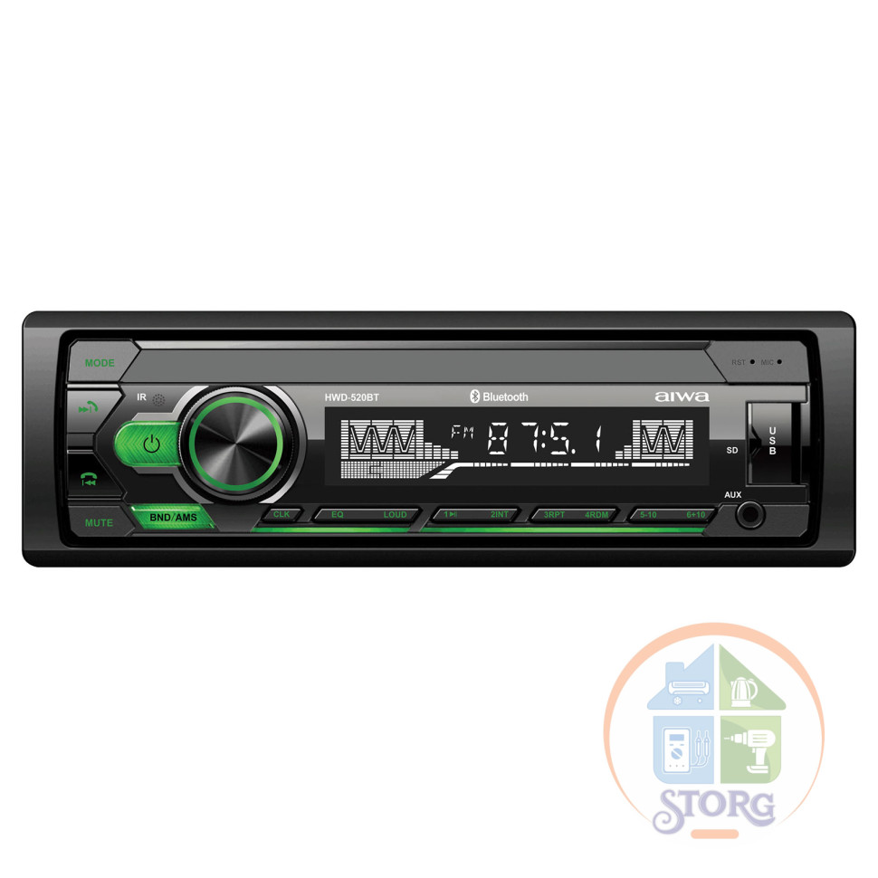 Автомагнитола AIWA HWD-520BT FM/BT/MP3/USB/TF-card 4 х 50 Вт