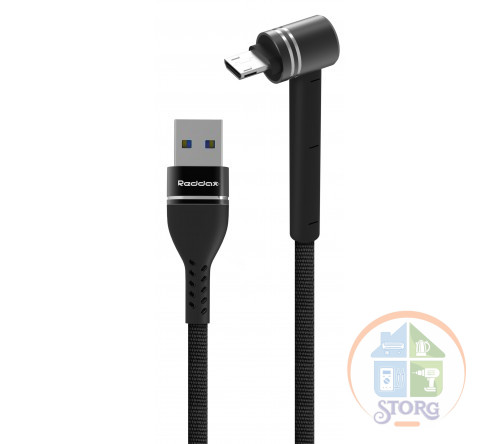 Reddax RDX-388 microUSB - Gray в тканевой оплетке
