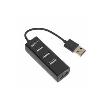 Perfeo USB-HUB 4 Port, (PF-HYD-6010H Black) чёрный