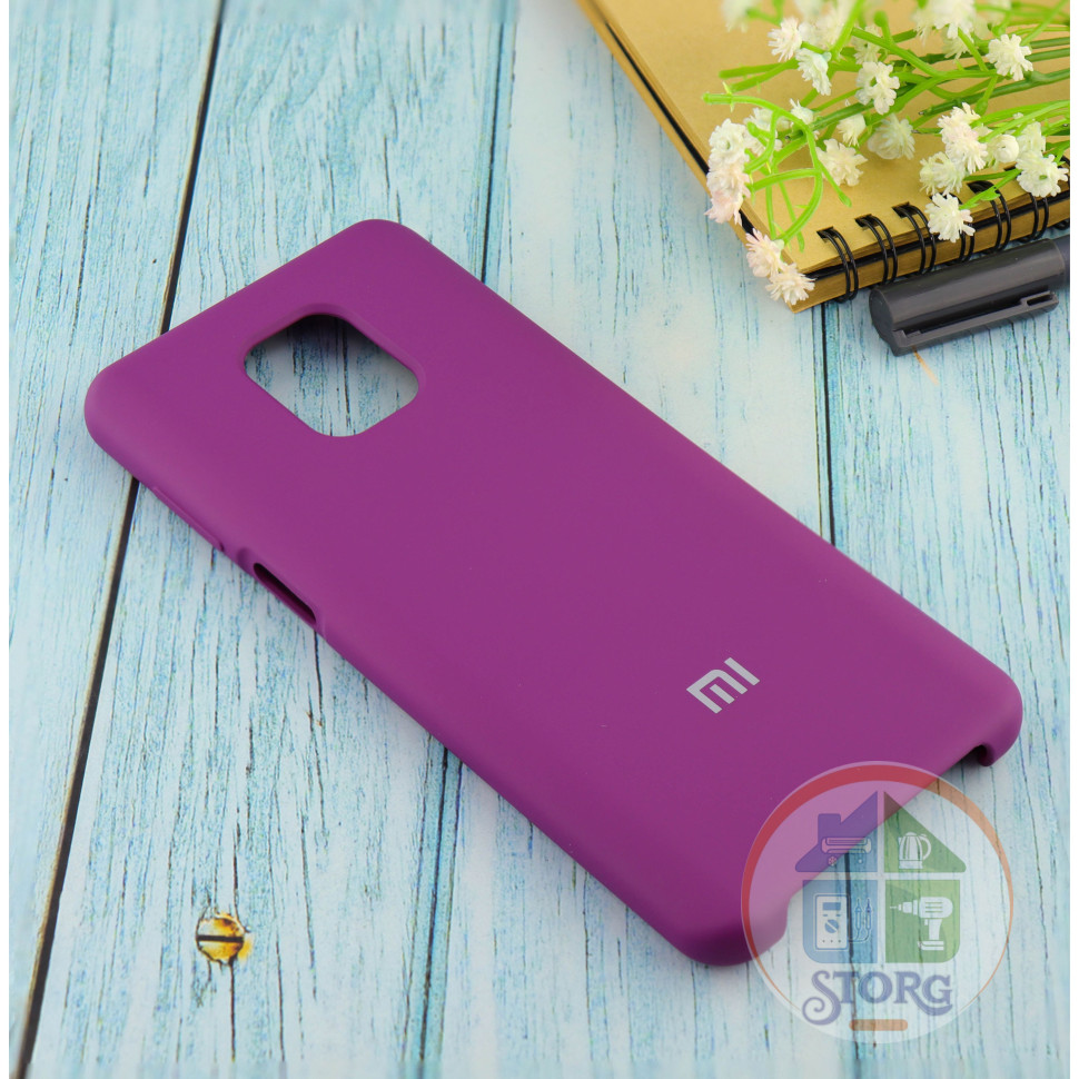 Чехол Silicone case для Xiaomi Redmi Note 9 Pro/note 9S/note 9 Pro Max фиолетовый (36)