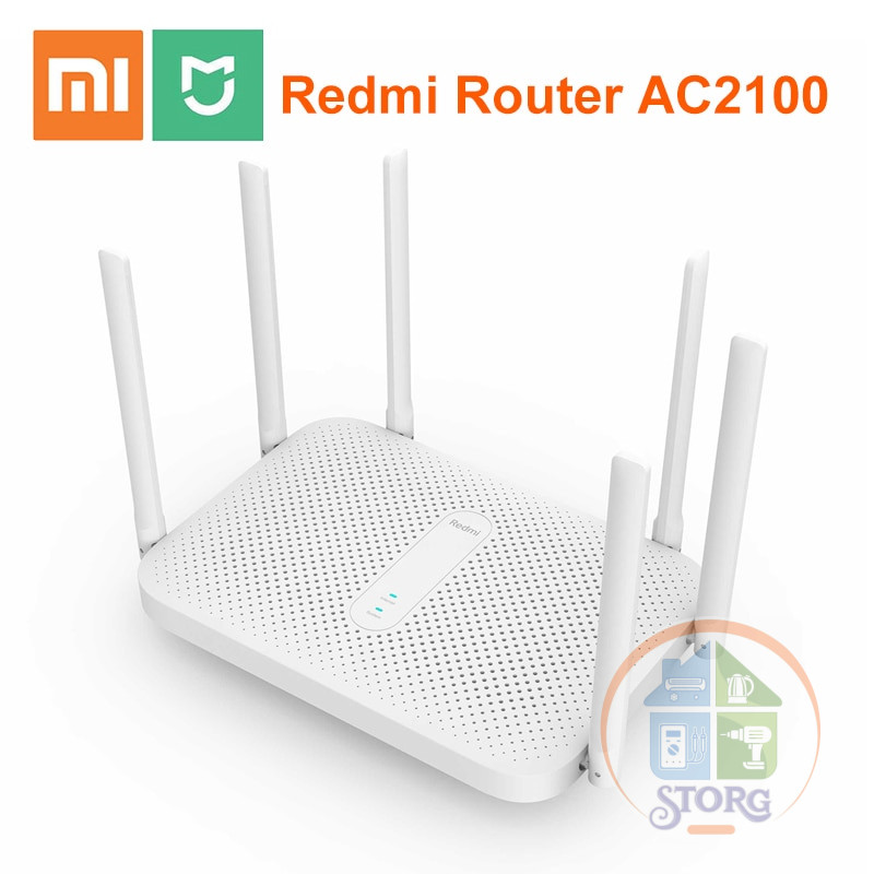Wi-Fi роутер Xiaomi Redmi Router AC2100 (white) 2.4 ГГц- 5 ГГц, 2033 Мбит/с, алюминиевый радиатор