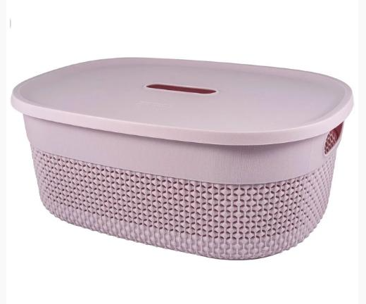 Корзина для хранения с крышкой OSLO РТ1332ЛЛВ-12, 12л, Лиловый Корзина для хранения с крышкой OSLO РТ1332ЛЛВ-12, 12л, Лиловый