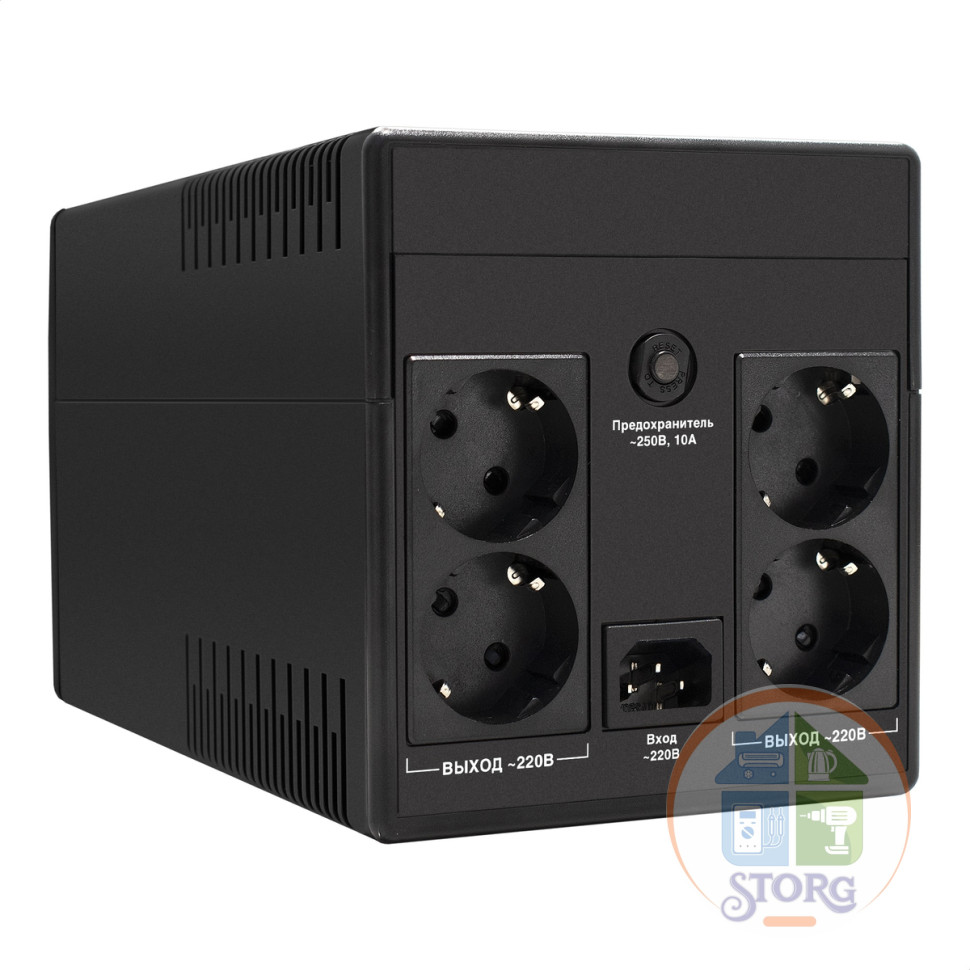Источник бесперебойного питания ExeGate SpecialPro UNB-1500.LED.AVR.EURO.RJ (1500VA/950W, 12 мес.гарантия)