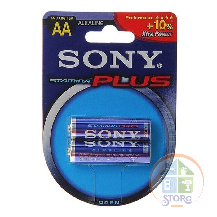 Элемент питания SONY LR6 2BL STAMINA PLUS [AM3B2D] (24/96/10368)